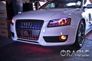 Audi A5 Headlight Halo Kit - ORACLE Lighting - Red - `07-`13